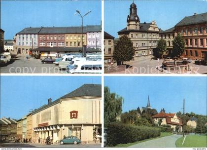 Schleiz Neumarkt Rathaus Kaufhaus Bergkirche