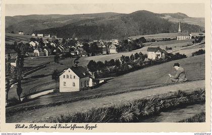 AK Niederschlema Schlema Erzgebirge Floßgraben a Aue Lößnitz Hartenstein Griesbach Zschorlau Bockau Albernau Schneeberg