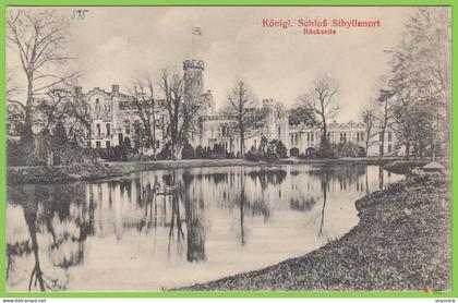 voyo SZCZODRE (SIBYLLENORT i. Schl.) Königl. Schloß - Rückseite 1918 Postal Used