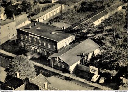 CPA Hohenlockstedt Lockstedt in Holstein, Hülsings Hotel, Blick von oben