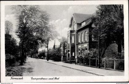 CPA Tornesch in Holstein, Esingerstraße und Post