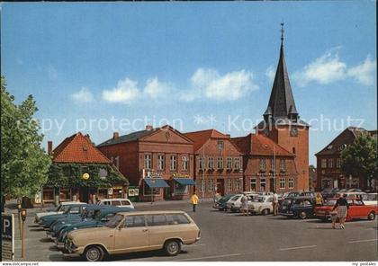 Luetjenburg Holstein Markplatz mit Michaeliskirche