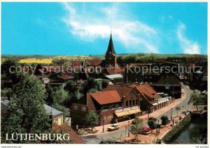 Luetjenburg Holstein Ortsansicht mit Kirche