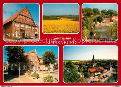Luetjenburg Holstein Teilansichten Landschaftspanorama Rapsfelder Fachwerkhaus O