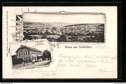 AK Schlüchtern, Hotel Stern, Ortsansicht