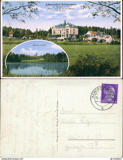 Schmeckwitz (Oberlausitz) Smječkecy Eisenschwefelbad - Handricksteich 1942