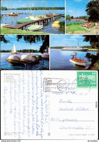 Schmöckwitz-Berlin Seddinsee, Badestelle, Zeuthener See, Krassinsee 1978