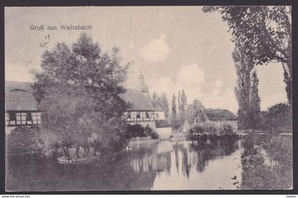 "Weissbach" bei Schmölln, 1921 gelaufen, kleiner Ort