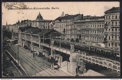 AK Berlin-Schöneberg, Hochbahnstation Bülowstrasse