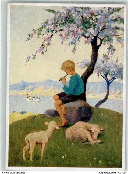 39839858 - Klinge kleines Fruehlingslied Kind Floete Schafe Verlag Josef Mueller Nr. 4962
