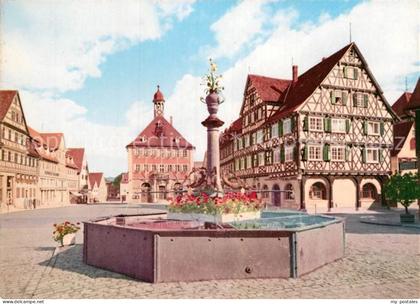 Schorndorf Wuerttemberg Marktplatz Brunnen
