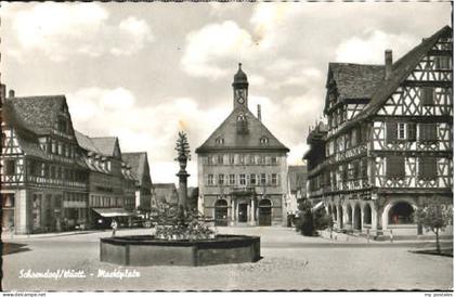 Schorndorf Wuerttemberg Schorndorf Marktplatz x 1963