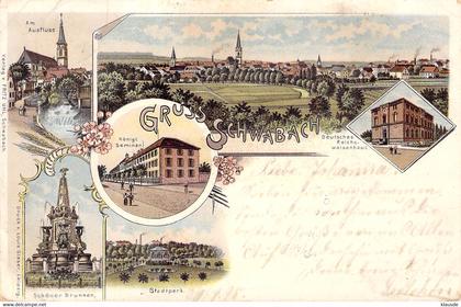 Gruß aus Schwabach - Mehrbild AKS 1898