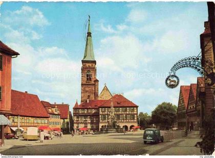 Schwabach Bayern Koenigsplatz Kirche