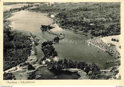 Hariksee Schwalmtal Viersen NRW Hariksee See Luftaufnahme Wald Segelboote Insel