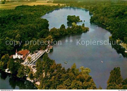 Schwalmtal Niederrhein Inselschloesschen Hariksee Fliegeraufnahme