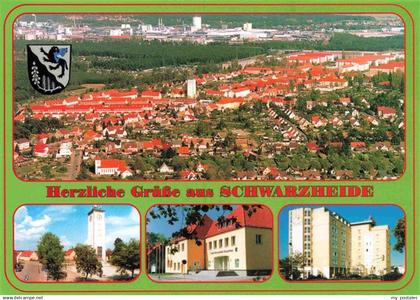 Schwarzheide Fliegeraufnahme Stadttel Wandelhof Wasserturmplatz Buergerhaus Tref