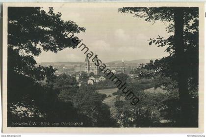 Schwelm - Blick vom Göckinghoff - Foto-AK 30er Jahre - Verlag  Vittinghoff Schwelm