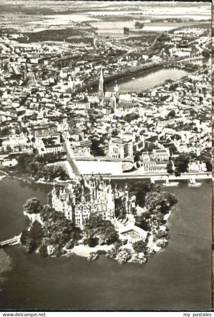 Schwerin Mecklenburg Schwerin Fliegeraufnahme o