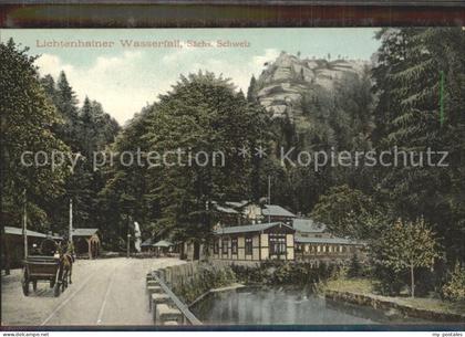 Lichtenhain Sebnitz Wasserfall Gasthaus Elbsandsteingebirge