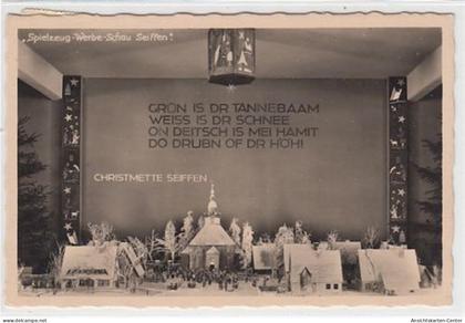 39084708 - Spielzeug-Werbe-Schau Seiffen . Christmette Seiffen gelaufen, 1937. Gute Erhaltung.
