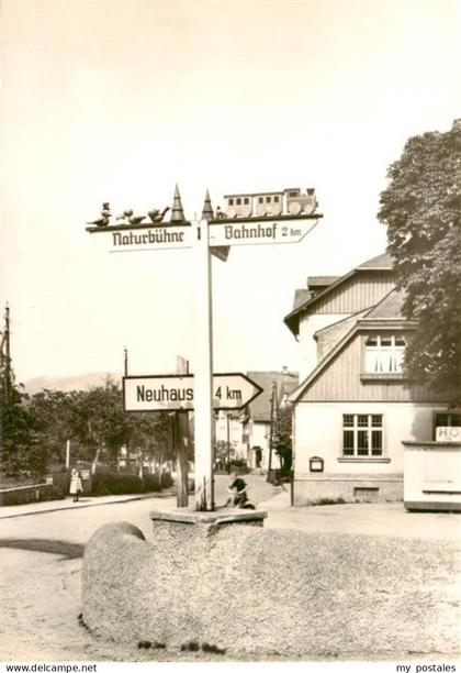Seiffen Erzgebirge Wegweiser