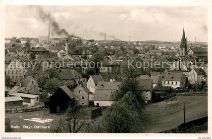 Selb Stadtbild mit Kirche Industrie