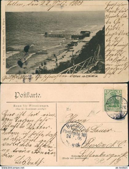 Ansichtskarte Sellin Strand 1905