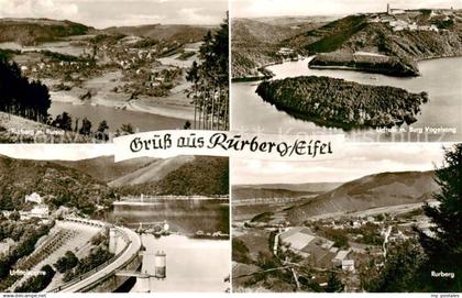 Rurberg Simmerath Panorama Rursee Urftsee mit Burg Vogelsang Urfttalsperre Rurbe