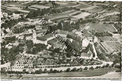 Sinsheim - Jugendstift - Luftaufnahme - Foto-AK - Verlag Cramers Kunstanstalt Dortmund
