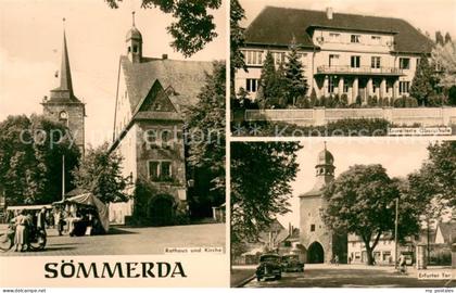 Soemmerda Rathaus Kirche Oberschule Erfurter Tor