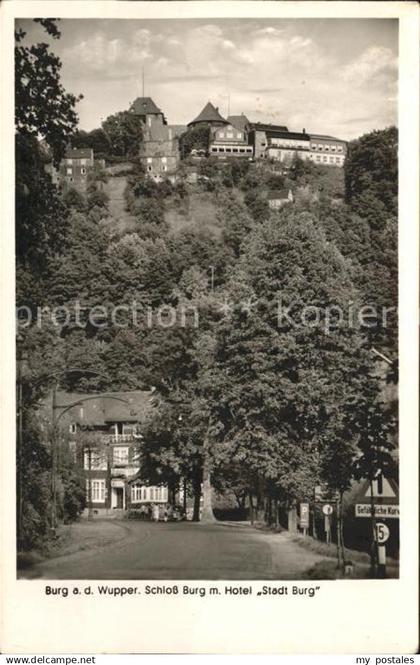 Burg Wupper Schloss Burg mit Hotel Stadt Burg