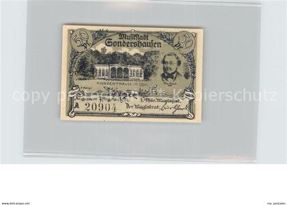 Sondershausen Thueringen Konzerthalle 50 Pfennig
