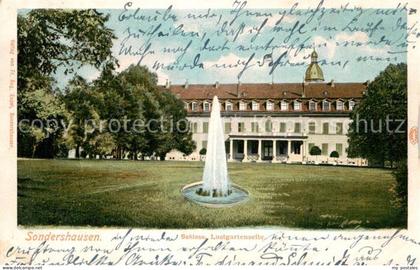 Sondershausen Thueringen Schloss Lustgartenseite