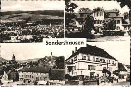 Sondershausen Thueringen Sondershausen Gasthaus Possen Planplatz Rathaus