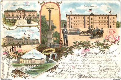 Gruss aus Spandau - Litho