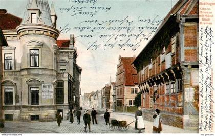 Stadthagen Obernstrasse mit Hotel Stadt Bremen