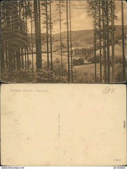 Ansichtskarte Paulinzella-Stadtilm Rottenbachtal 1918