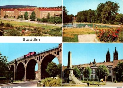 H6316 - TOP Stadtilm Markt Viadukt Freibad - Verlag Bild und Heimat Reichenbach