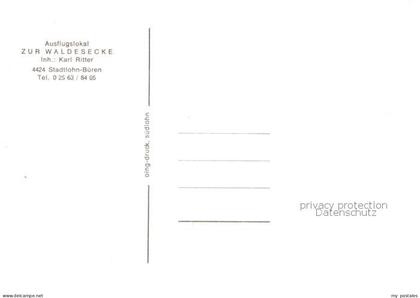 Stadtlohn-Bueren Ausflugslokal Zur Waldesecke Gaststube Aussichtsturm