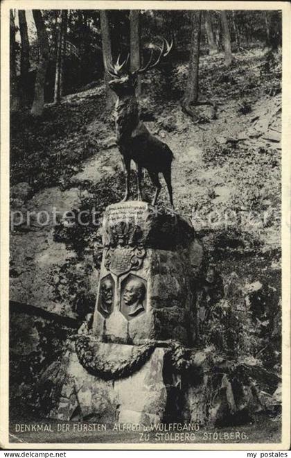 Stolberg Harz Denkmal der Fuersten Alfred und Wolffgang zu Stolberg