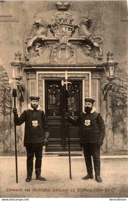 Stolberg/Harz . Torwarte des fürstlichen Schlosses zu Stolberg