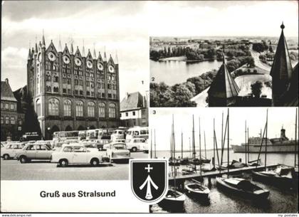 Stralsund Mecklenburg Vorpommern Stralsund Rathaus Hafen