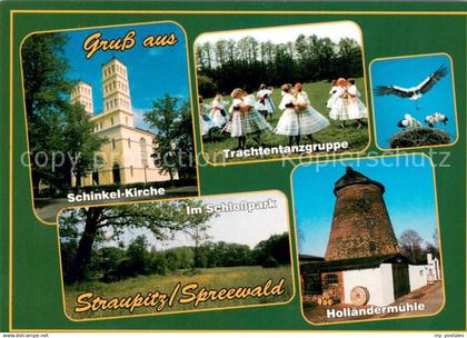 Straupitz Schinkel Kirche Trachtentanzgruppe Storchennest Hollaendermuehle