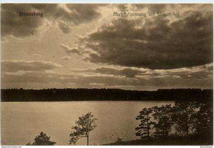 Strausberg, Abendstimmung am Sänger-See