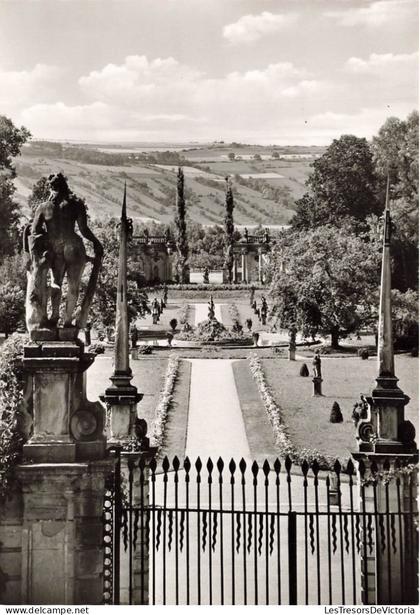 [-5%] ALLEMAGNE - SchloB Weikersheim - Blick vom Rittersaal inden Park - vue générale - Carte Postale Ancienne