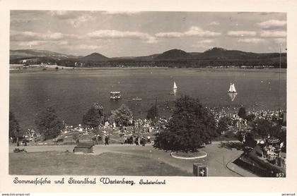 AK Wartenberg Strandbad Sommerfrische Menschen Sudeten ungelaufen Postkarte
