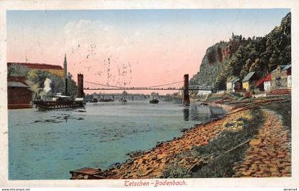 Tetschen-Bodenbach Sudeten Postkarte