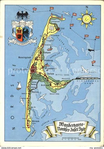 Sylt Landkarte