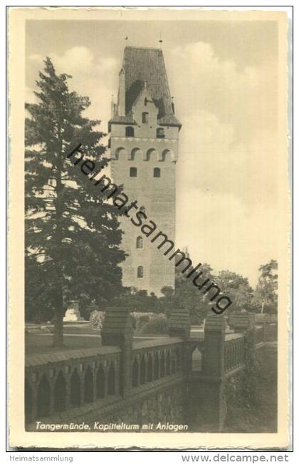 Tangermünde - Kapitelturm - Foto-Ansichtskarte 50er Jahre - Verlag Trinks & Co Leipzig